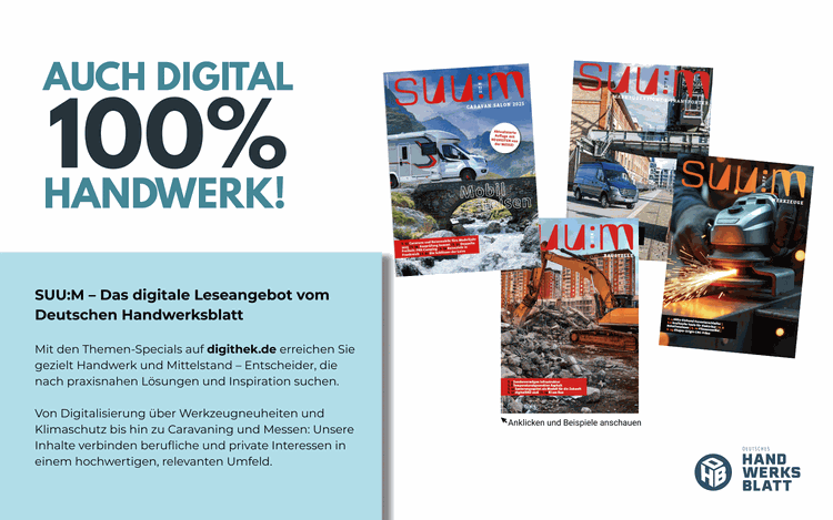 Auch digital 100% Handwerk!